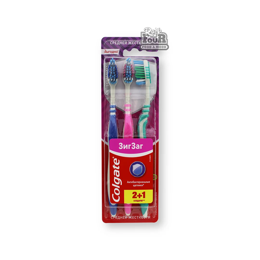 Toothbrush "Colgate Zig Zag 2+1" 3pcs